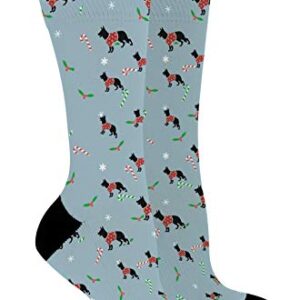 Dog Lovers Gift German Shepherd Socks Dog Print Christmas Accessories 1-Pair Novelty Crew Socks