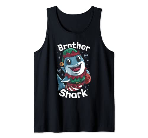 Matching Brother Shark Christmas Stocking Stuffer Gift Tank Top