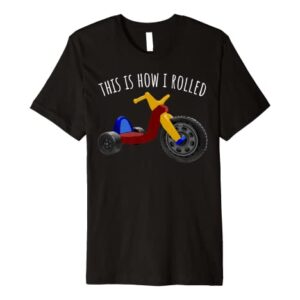 Nostalgic Love 70s 80s Vintage Retro Toys Big Tricycle Wheel Premium T-Shirt