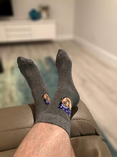 Balanced Co. Prison Mike Dress Socks Michael Scott Funny Socks Crazy Socks Casual Cotton Crew Socks (Gray)