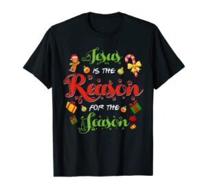 christian jesus reason season christmas stocking stuffer t-shirt