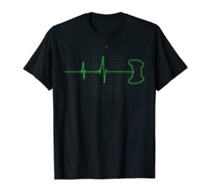 gamer heartbeat t shirt