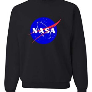 Go All Out XXXX-Large Black Adult NASA Logo Sweatshirt Crewneck