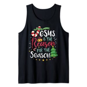 Christian Jesus The Reason Christmas Stocking Stuffer Gift Tank Top