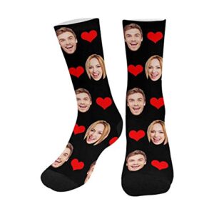 interestprint custom photo socks, to men women with love funny socks turn your face into socks
