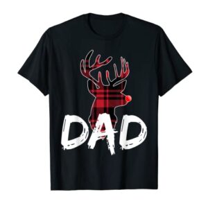 Dad Family Matching Pajama Shirt Christmas Red Nose Deer