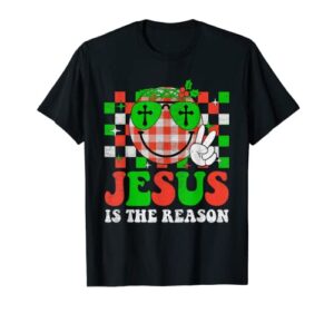 christian jesus is the reason christmas stocking stuffer t-shirt