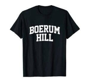boerum hill athletic arch high school college style t-shirt