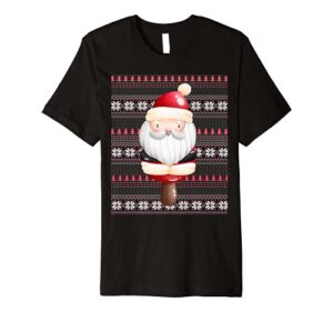 ugly christmas santa costume christmas santa claus popsicle premium t-shirt