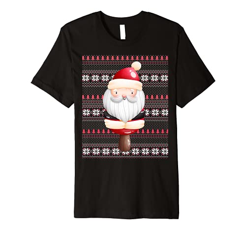 Ugly Christmas Santa Costume Christmas Santa Claus Popsicle Premium T-Shirt