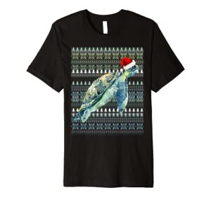 ugly christmas santa costume christmas turtle lovers premium t-shirt