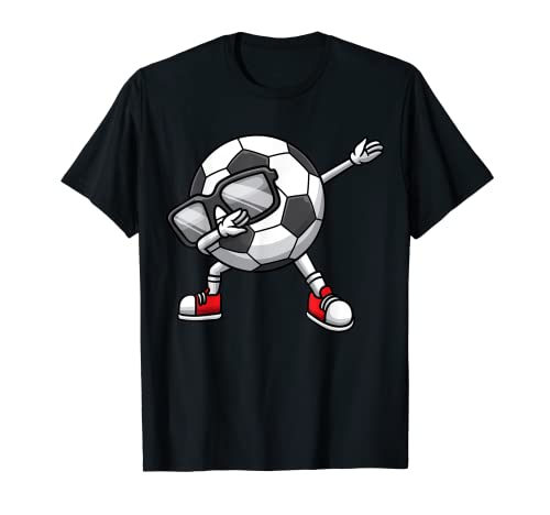 Dabbing Soccer Ball With Sunglasses Sports Football Player T-Shirt