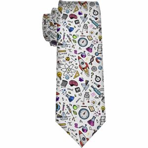 yekiua scientific formulas calculations ties vintage physics mathematics astronomy education science old sketch men’s business necktie for husband father valentine’s day father’s day gift
