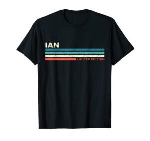 mens ian customized personalized name funny birthday t-shirt