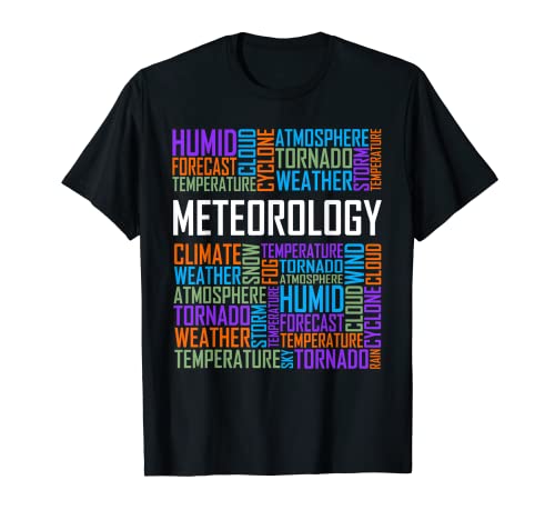 Meteorology Words Gifts Weather Forecast Meteorologist Gift T-Shirt