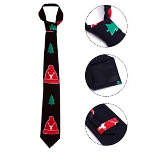 Homoyoyo Men Decor Christmas Tie Printed tie Christmas tie Universal tie Festive Printing Tie Boy Stocking Stuffer