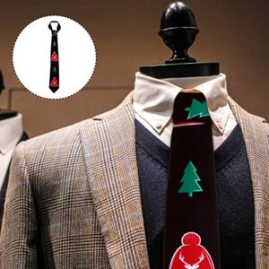 Homoyoyo Men Decor Christmas Tie Printed tie Christmas tie Universal tie Festive Printing Tie Boy Stocking Stuffer