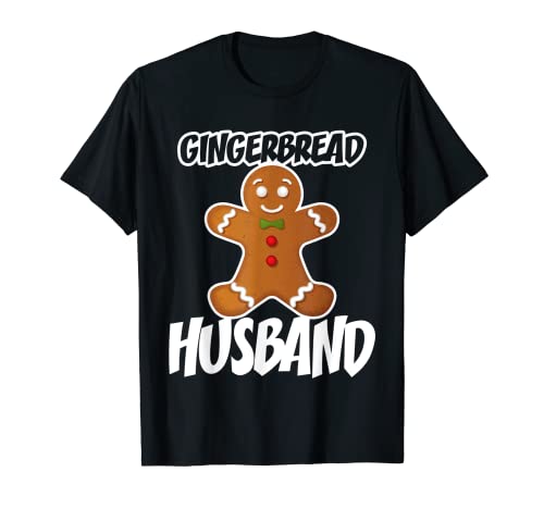 Mens Gingerbread Husband Christmas Stocking Stuffer T-Shirt