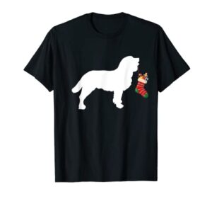 american water spaniel christmas stocking stuffer dog t-shirt