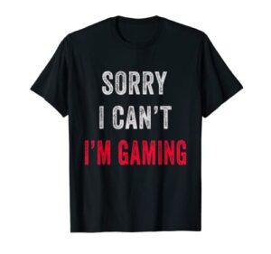 i’m gaming video games funny gamer gift for boys teen men t-shirt