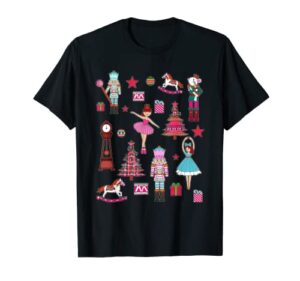 christmas nutcracker figure ballet gift family matching xmas t-shirt