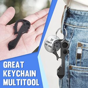 EVERSEE Stocking Stuffers for men Key Shaped Pocket Tool for Keychain, 18 in-1 Multitool Key with Keychain, Bottle Opener, Screwdriver, Ruler, Wrench, Bit Driver, File Bike Spoke Key TSA Friendly