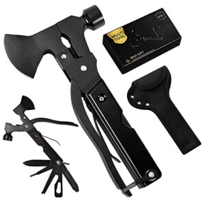 valentines day unique gifts for him men dad multitool hatchet fathers day birthday christmas gifts for husband grandpa boyfriend him 14 in 1 camping fishing survival gear hiking accessories axe knife