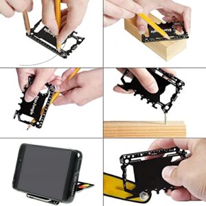 Multi purpose survival Pocket tool - 43 in 1- wallet credit card size Ninja Tactical Multitool Christmas Gifts Stocking Stuffers for Men (1 PACK)