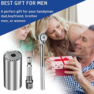 Gifts for Men,Stocking Stuffers for Men Mens Gifts for Christmas Mens Stocking Stuffers Universal Socket Tool - Super Socket Universal Socket Men Stocking Stuffers for Christmas Socket Wrench Set