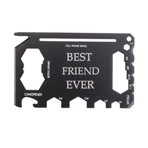 gifts for friend birthday gift ideas for men him, cool gadgets christmas presents, stocking stuffer for men, wallet multitool – all in one card tool for everyday survival (best friend ever)