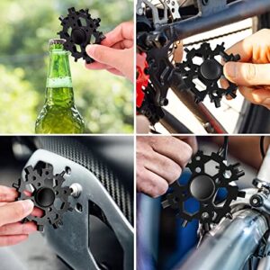 Gifts for Men/Dad ,Stocking Stuffers For Men,from Daughter Son,Christmas Gifts for Fathers day,Snowflake Multitool ,22-in-1 Multi tool with Fidget Spinner Function.Multitool for Cycling,Skiing,Outdoor