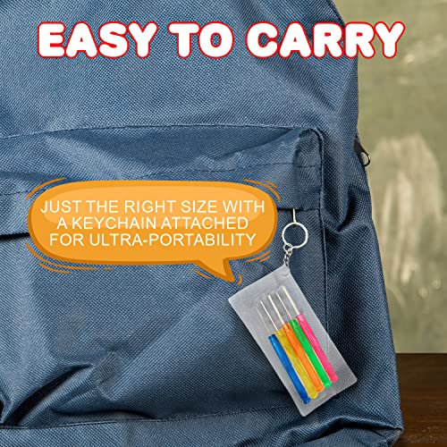 ArtCreativity 5 PC Mini Screwdriver Keychain Set, Pack of 12, Set Includes 5 Screw Drivers and Portable Pouch, Cool Birthday Party Favors for Boys, Girls, Adults, Goodie Bag Filler