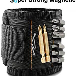 Magnetic Wristband, Super Strong Magnets Tool Belts Gifts for Men, Stocking Stuffers for Men Unique Christmas Gifts for Dad,Tool Belt with 15 Powerful Magnets for Holding Screws, Nails, Drill Bits