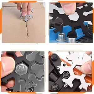 Stocking Stuffers Gifts for Men, KEEDAS 18-in-1 Snowflake Multi Tool Bottle Opener/Flat Phillips Screwdriver Kit/Wrench, Cool Gadgets for Men, Gifts for Dad on Fathers Day, Unique Christmas Gifts