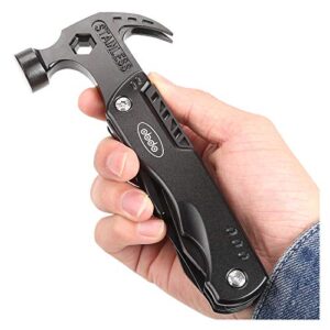 Camping Hammer Multitool Stocking Stuffers for Men Dad, 14 in 1 Mini Hammer Camping Gear Survival Tool for Men, DIY Handyman(hammer)