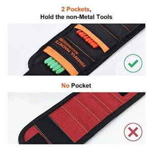 Tool Gifts for Men Magnetic Wristband - Stocking Stuffers Cool Gadgets Gift Ideas for Dad Him Husband Women on Fathers Day Christmas Valentines, Tool Belt Screw Holder Wrist Band with 15 Strong Magnet