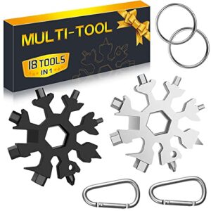 stocking stuffers for men gifts snowflake multitool 18 in 1 christmas day gifts ideas, 2 pack multi tool mens dad gifts, multitools tool gadgets from daughter son, gifts for father husband him