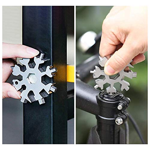 Stocking Stuffers for Men Gifts Snowflake Multitool 18 in 1 Christmas Day Gifts Ideas, 2 Pack Multi Tool Mens Dad Gifts, Multitools Tool Gadgets from Daughter Son, Gifts for Father Husband Him