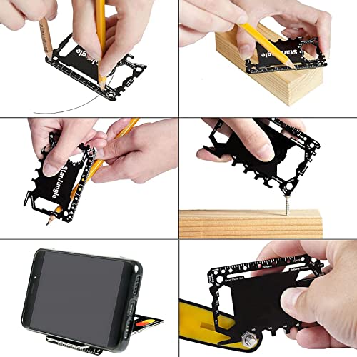 Multi purpose survival Pocket tool - 43 in 1- wallet credit card size Ninja Tactical Multitool Christmas Gifts Stocking Stuffers for Men (BEST HUSBAND EVER)
