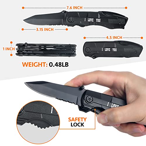 Multitool Pliers Folding Pocket Knife-Including Nylon Bag and Gifts Box,Stocking Stuffers for Men, Christmas Gifts for Men Dad，Multitool Cool Gadgets Practical Gifts