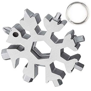 mens stocking stuffers for christmas best stocking stuffer ideas,18 in 1 snowflake multitool,outdoor travel camping adventure snowflake tool,husband, grandpa, unique dad stocking stuffers from daughte