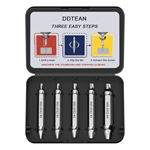gifts for men and women, damaged & stripped screw extractor kit set, cool gadgets gifts for men and women, a hasslefree broken bolt extractor and screw remover set hss 6542 (68 hrc)