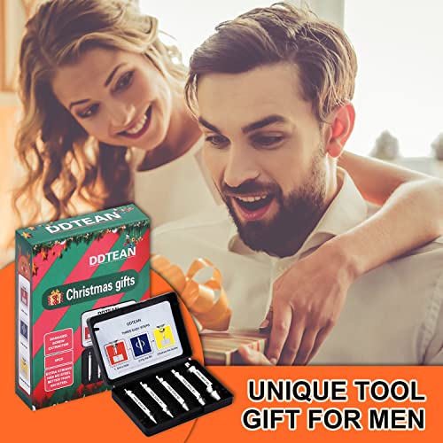 Gifts for Men and Women, Damaged & Stripped Screw Extractor Kit Set, Cool Gadgets Gifts for Men and Women, A HassleFree Broken Bolt Extractor and Screw Remover Set HSS 6542 (68 HRC)