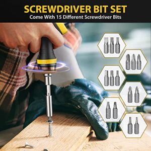 Universal Socket Tools Ratchet Screwdriver Bit Set, Stocking Stuffers for Men Dad Gifts Super Universal Socket Adapter Valentines Fathers Day Anniversary Birthday Gifts for Men Dad Him Women