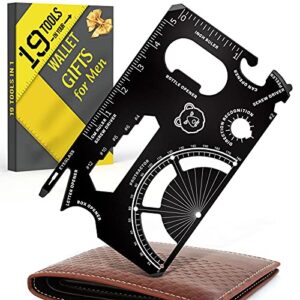 christmas stocking stuffers gifts for men – 19 tool in 1 wallet credit card multitool women gifts, edc multitool gadget pocket card tool fathers day birthday gift idea for husbands boyfriends dad