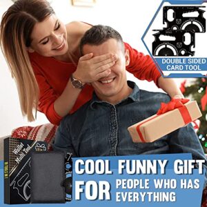 Stocking Stuffers for Men Credit Card Multitool, Unique Christmas Cool Gadgets Birthday Gifts for Men Women Wallet EDC Multitool Card Gift Idea for Dad Father Husband Boyfriend Him Grandpa
