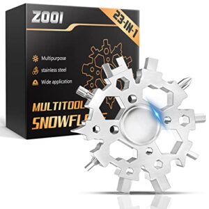 zooi gifts for men, 23-in-1 snowflake multitool gifts for him,unique gifts for men who have everything, tools cool gadgets for men gifts, unique birthday gifts for dad, him, husband, boyfriend