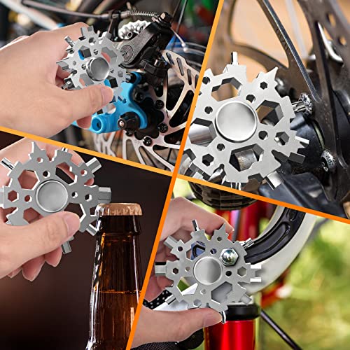 ZOOI Gifts for Men, 23-in-1 Snowflake Multitool Gifts for Him,Unique Gifts for Men Who Have Everything, Tools Cool Gadgets for Men Gifts, Unique Birthday Gifts for Dad, Him, Husband, Boyfriend