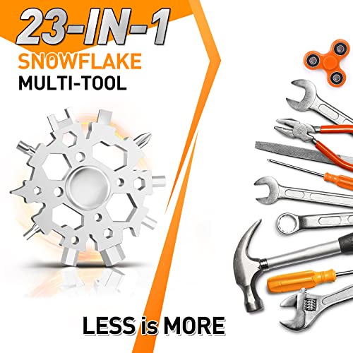 ZOOI Gifts for Men, 23-in-1 Snowflake Multitool Gifts for Him,Unique Gifts for Men Who Have Everything, Tools Cool Gadgets for Men Gifts, Unique Birthday Gifts for Dad, Him, Husband, Boyfriend