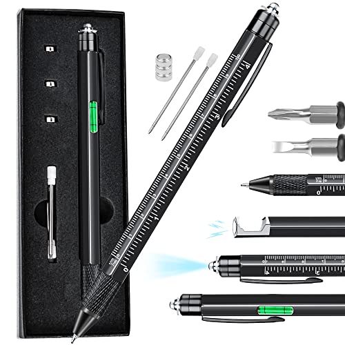 Gifts for Men Dad Him, 9 in 1 Multitool Pen Set for Husband Boyfriend Father Grandpa, Birthday Valentines Day Gifts for Men Who Have Everything Unique Tech Gifts Cool Gadgets from Daughter Wife Son